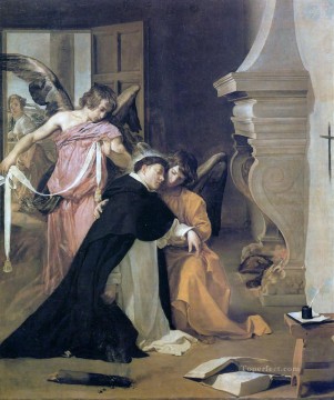 Diego Velazquez Painting - The Temptation of St Thomas Aquinas Diego Velazquez